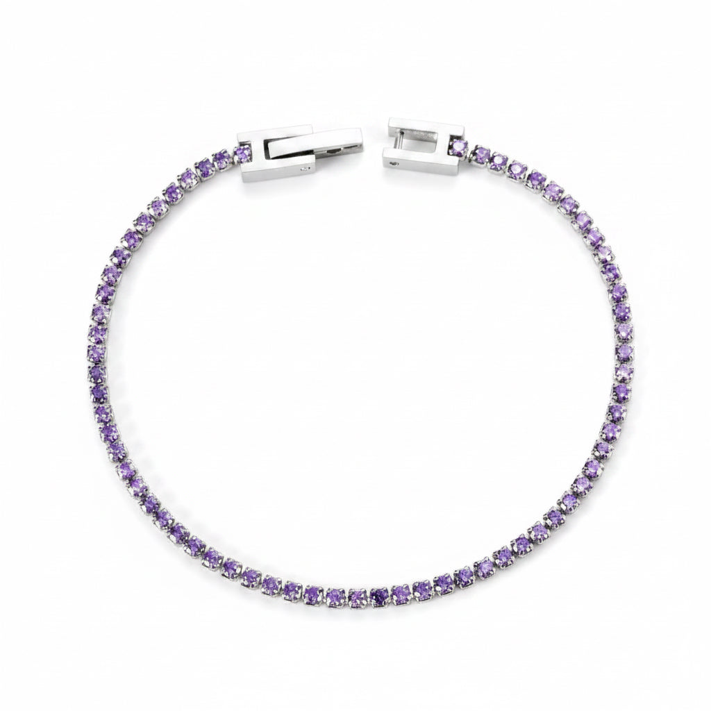 Thin tennis bracelet