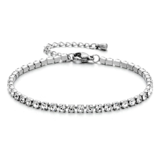 Tennis bracelet- white
