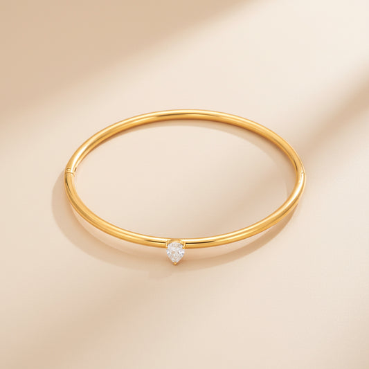 Single stone bangle