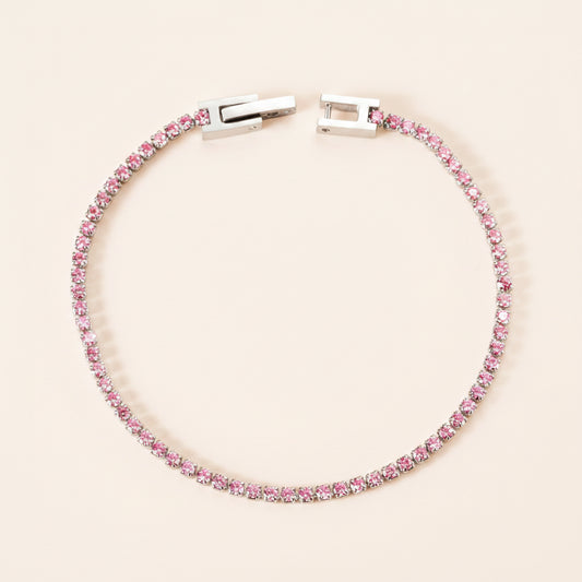 Thin tennis bracelet