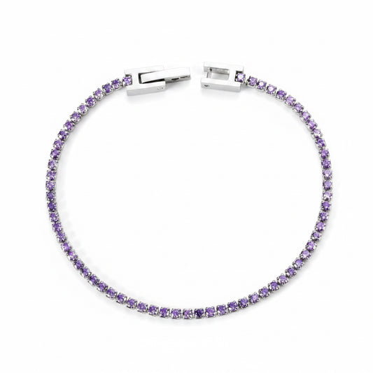 Thin tennis bracelet