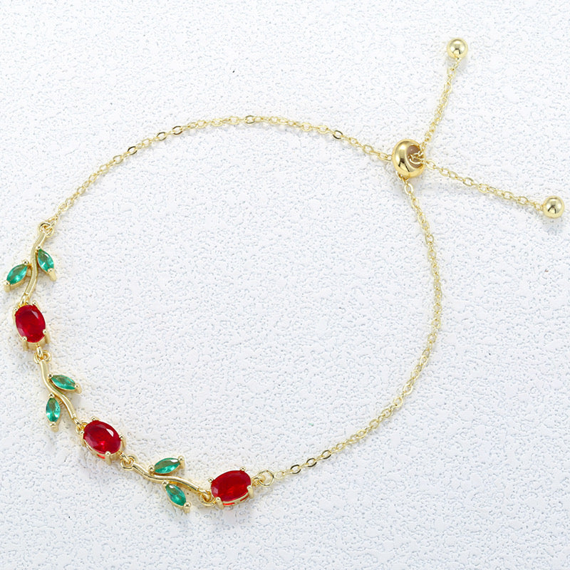 Adjustable tulip bracelet