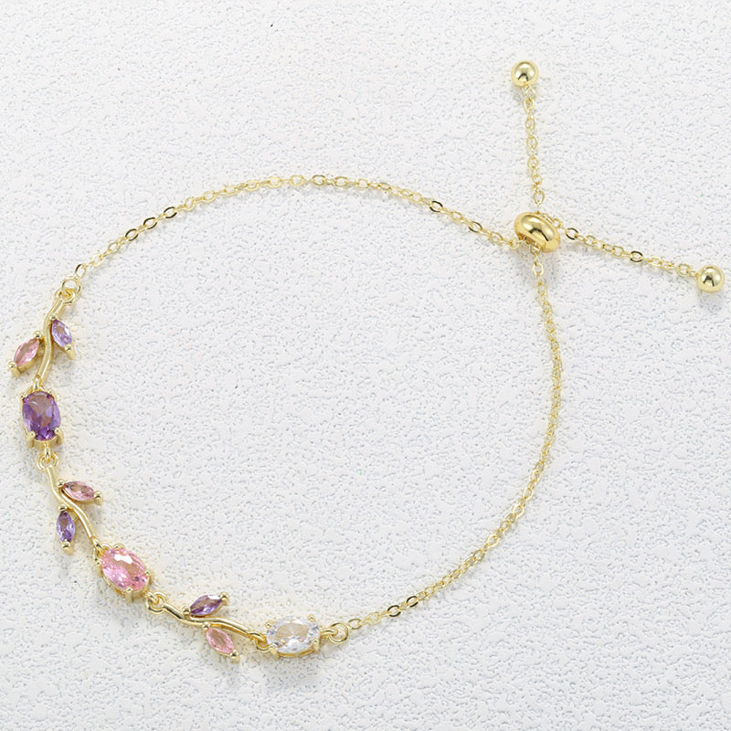 Adjustable tulip bracelet