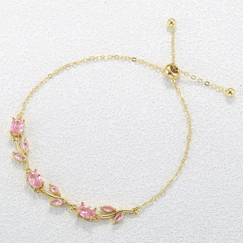 Adjustable tulip bracelet